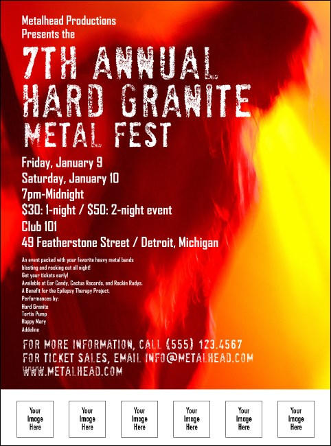 Heavy Metal Flyer with 6 upload images Product Front