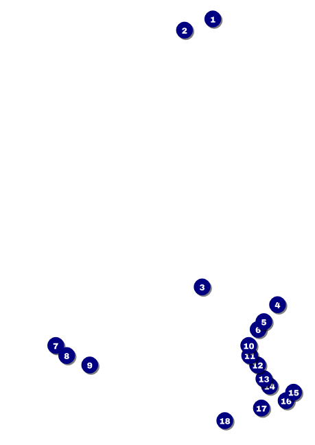 Cherry Blossom Circle Postcard Mailer Front Field Markers