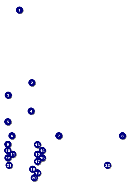 Football Purple Postcard Mailer Front Field Markers