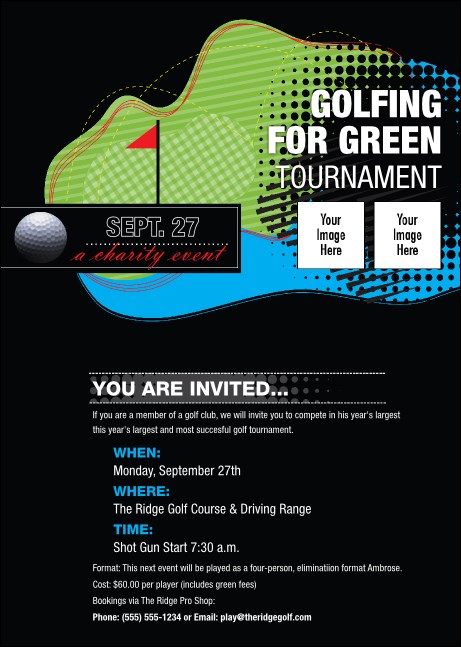 Golf Water Hazard Postcard Mailer