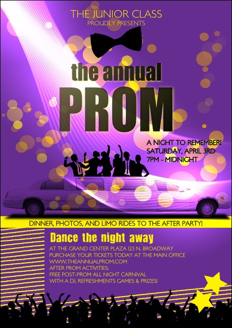 Prom Limo Postcard Mailer