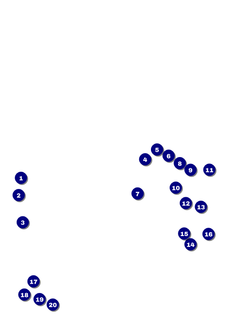 Retro Colors Postcard Mailer Front Field Markers