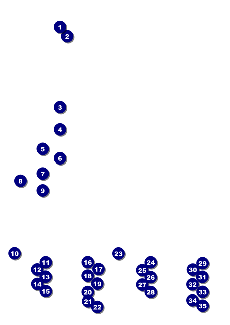 Track and Field Postcard Mailer Front Field Markers