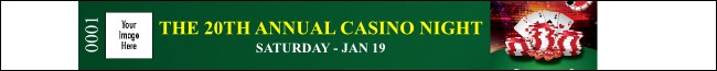 Casino Chips Premium Synthetic Wristband