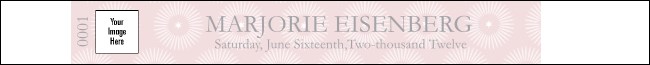 Bat Mitzvah Pink Portrait Invitation Premium Synthetic Wristband-1