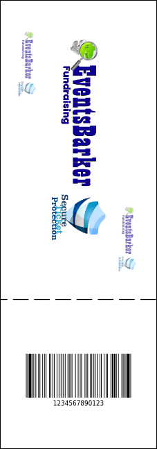 All Purpose Circle QR Event Ticket Product Back