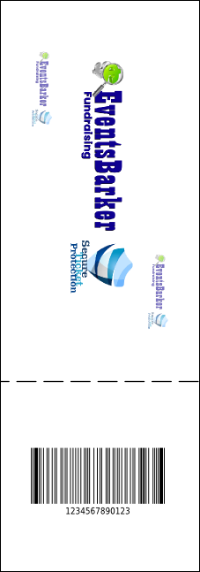 All Purpose Clouds QR Event Ticket Product Back