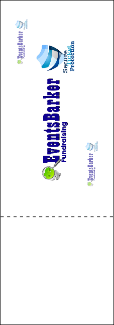 All Purpose Geometric QR Event Ticket Product Back