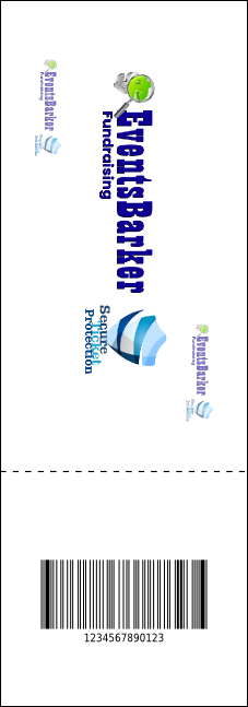 Birthday Geometric QR Event Ticket Product Back