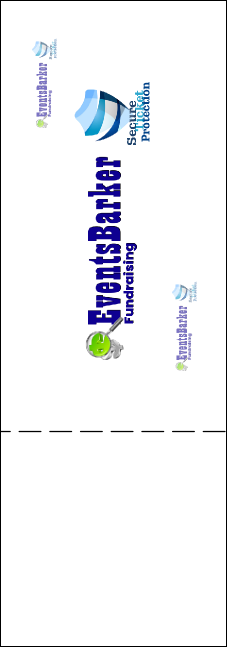 Classic Black Pinstripe QR Event Ticket Product Back