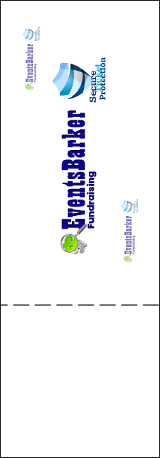 Golf Water Hazard QR Event Ticket Product Back