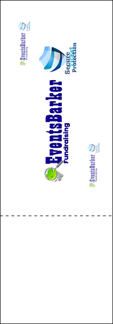 Holiday Snowflake QR Event Ticket Product Back