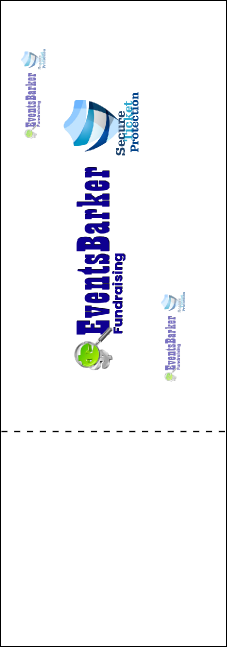 Red and Silver QR Event Ticket Product Back