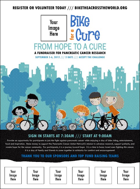 Bike for a Cause Logo Flyer Product Front