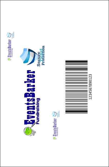 Abstract VIP Event Badge Small Product Back