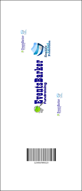 Abstract Lights VIP Event Badge Large Product Back