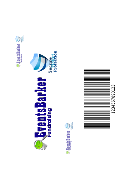 Abstract Lights VIP Event Badge Small Product Back