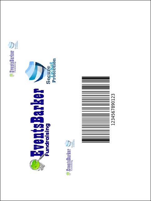 All Purpose Blue Economy Event Badge Product Back