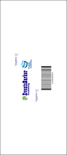 All Purpose Hex VIP Event Badge Large Product Back