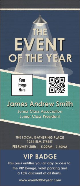 All Purpose Lights VIP Event Badge Large Product Front