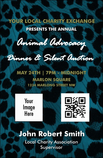 Animal Print VIP Event Badge Small Product Front