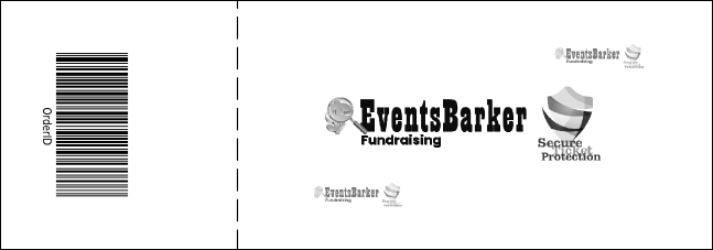 Retro Chalkboard Event Ticket Product Back