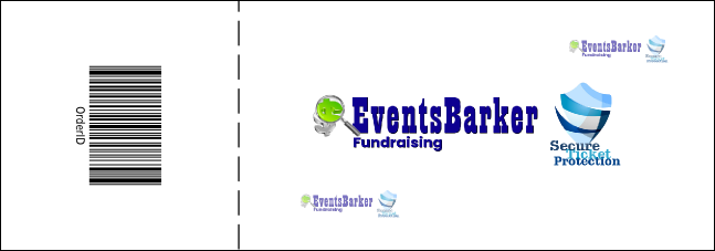 MMA Sword Blue Event Ticket Product Back