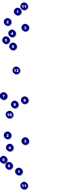 Sports Ticket 001 Blue & Orange Front Field Markers