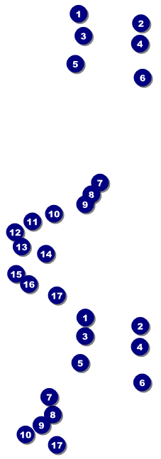 Santa Lineup Event Ticket Front Field Markers