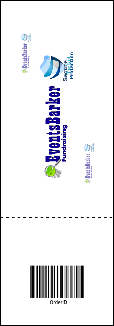 Cash Raffle Green Event Ticket Product Back