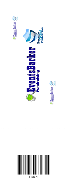 Soccer Field Event Ticket Product Back