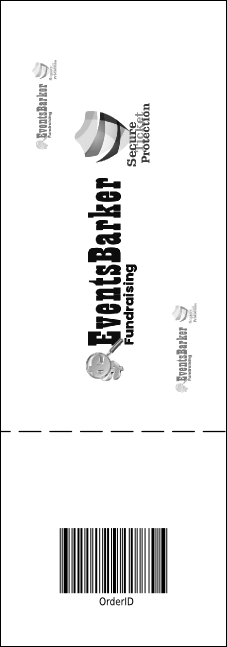 Sports Ticket Black & Silver Product Back