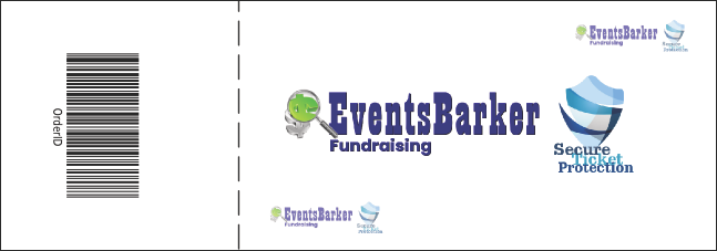 Hip Hop Green Event Ticket Product Back