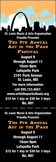 St. Louis Event Ticket Product Front
