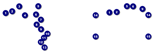 Green and White General Admission Ticket Front Field Markers