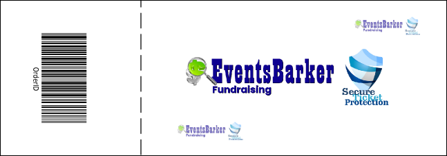 Purple and White General Admission Ticket Product Back