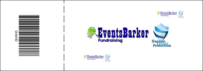 Yellow and White General Admission Ticket Product Back