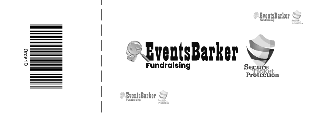 Black and White New Year's General Admission Ticket 001 Product Back