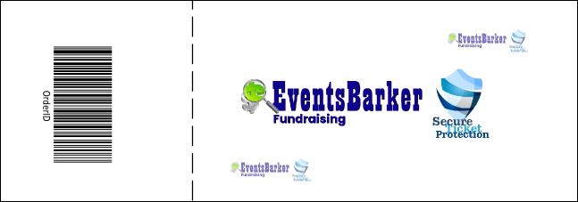 Pink Two-Tone General Admission Ticket Product Back