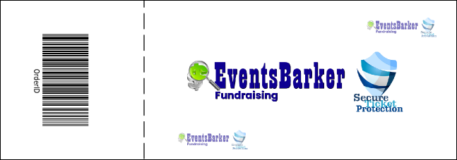 Christmas Reindeer General Admission Ticket with a full bleed Product Back