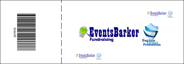 Green and Black General Admission Ticket Product Back