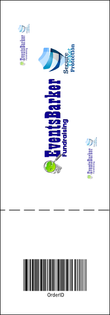 Green Squares Ticket Product Back