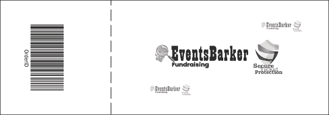 Hollywood General Admission Ticket with stub (Black and white) Product Back