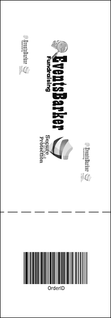 School Notebook Black and White Event Ticket Product Back