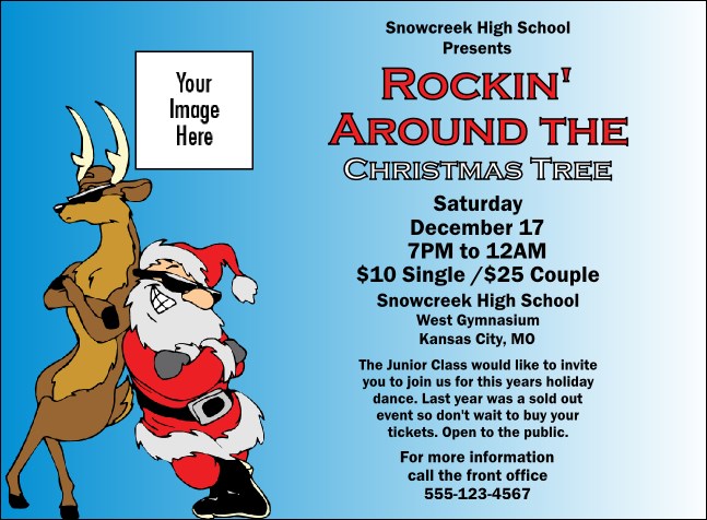 Cool Christmas Invitation Product Front