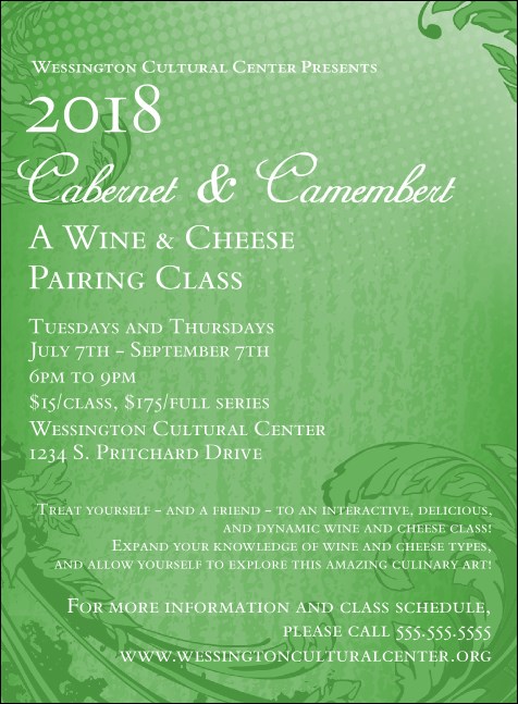 Year Classic Green Invitation Product Front