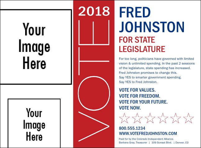 Modern Vote Invitation Product Front