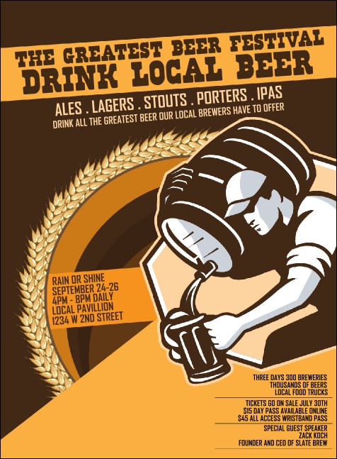 Beer Festival - Artisan Invitation Product Front