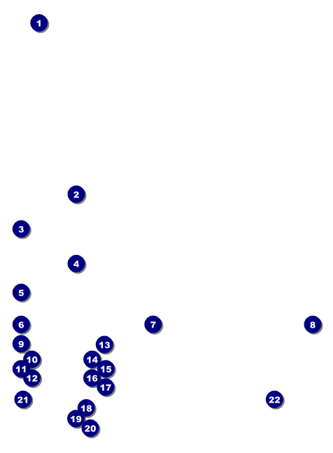 Football Green Invitation Front Field Markers