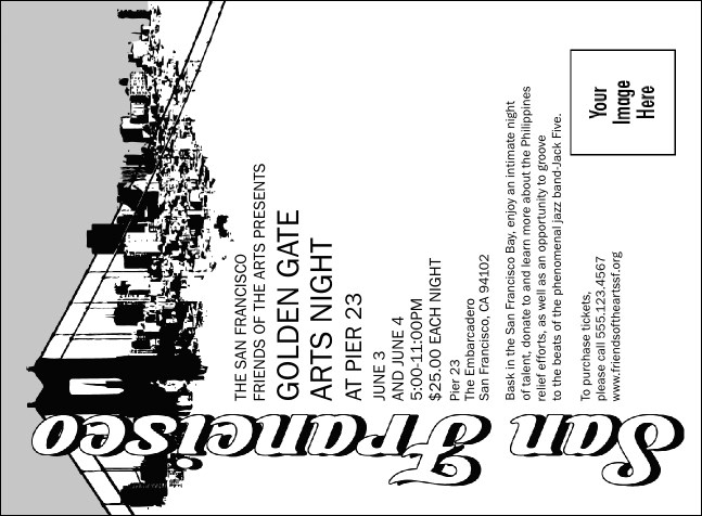 San Francisco BW Invitation Product Front